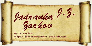 Jadranka Žarkov vizit kartica